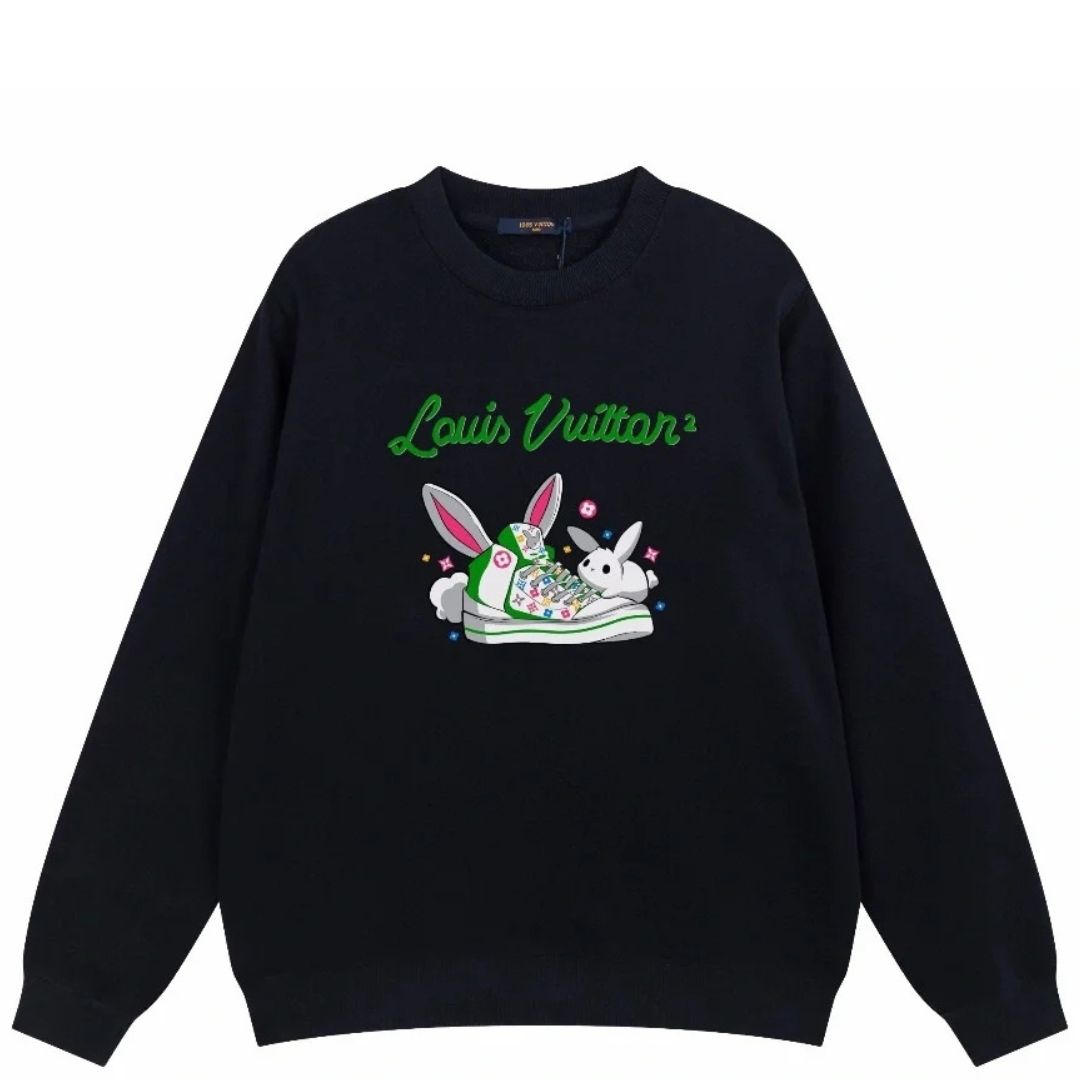 Moletom Louis Vuitton Bunny Sneakers - Preto