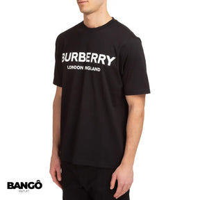 Camiseta BURBERRУ com Estampa de logo Unissex - Preta