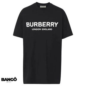 Camiseta BURBERRУ com Estampa de logo Unissex - Preta