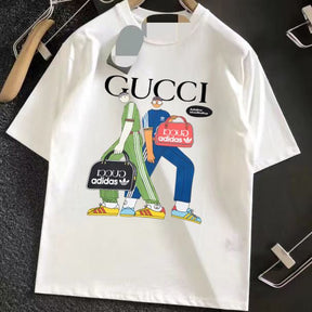 Camiseta Gucci Maleta Adidas - Branca
