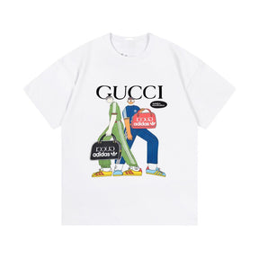 Camiseta Gucci Maleta Adidas - Branca
