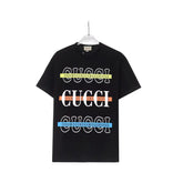 Camiseta Gucci Três Cores - Preto