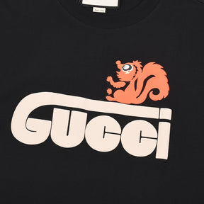 Camiseta Guci Esquilo - Preto