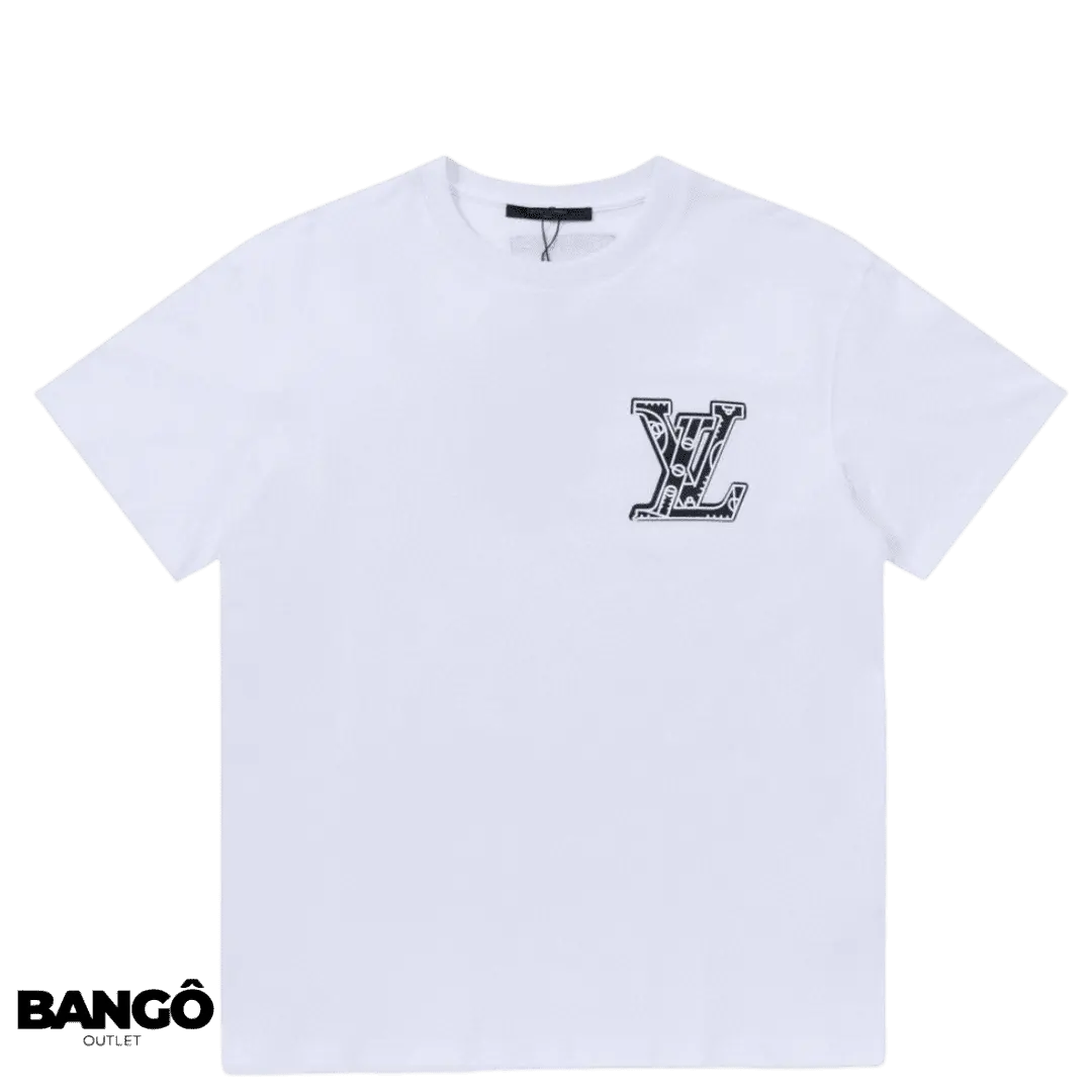 Camiseta Louis Vuitton Logo LV - Branco