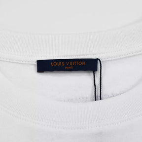 Camiseta Oversized LV Estampa Nipes - Branco