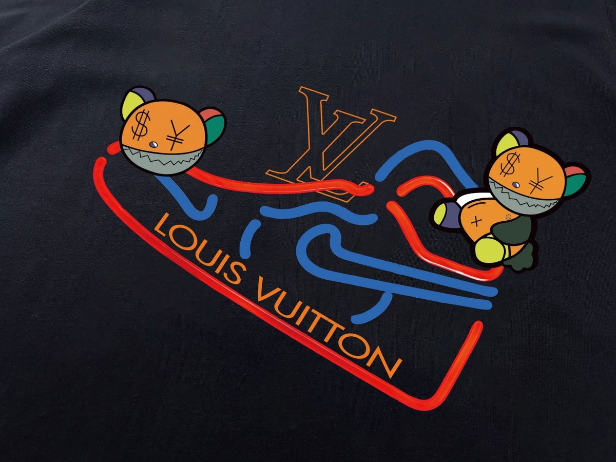 Camiseta Louis Vuitton Tênis - Preto