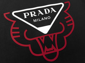 Camiseta Prada Bull Milano Preto