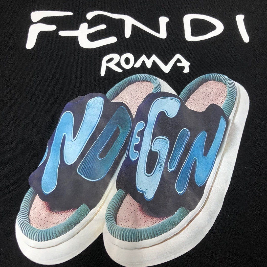 Moletom Fendi Rome slipper Preto