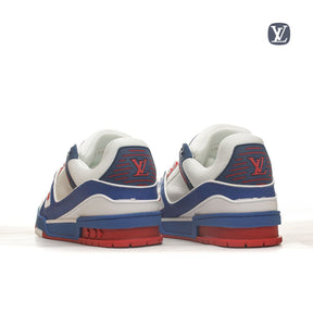 Louis Vuitton Trainer Rede Blue Embossed Monogram