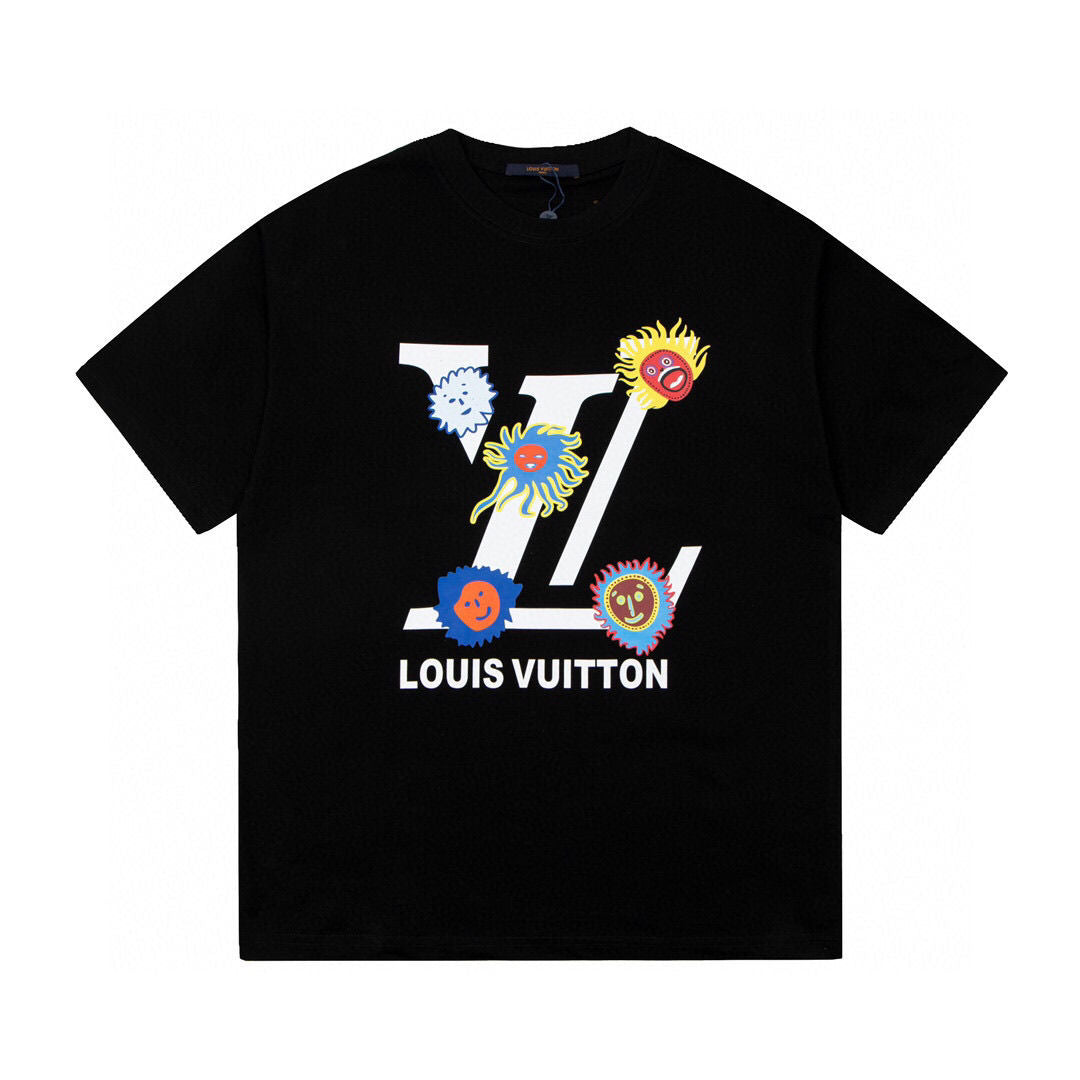 Camiseta Louis Vuitton Happy Faces Preto