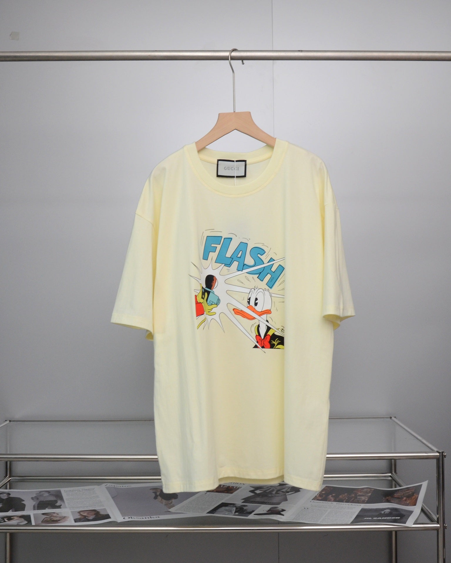 Camiseta Gucci x Disney Donald Duck Print - Branco
