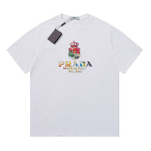 Camiseta Prada Crown Rainbow Branco