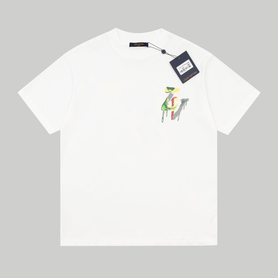 Camiseta Louis Vuitton Drip Art Branco