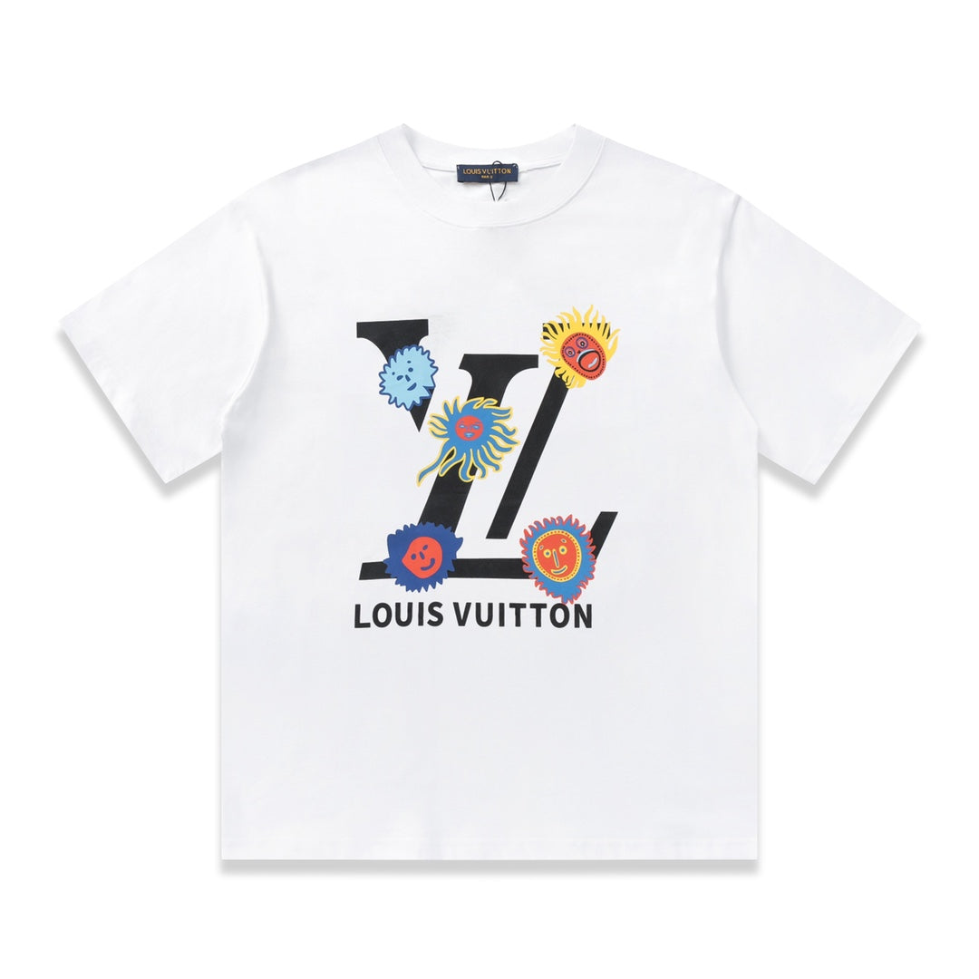 Camiseta Louis Vuitton Happy Faces Branco