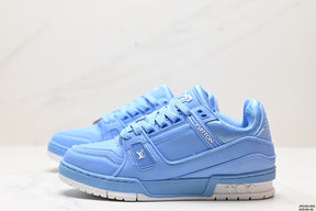 Louis Vuitton Trainer Blue Embossed Monogram