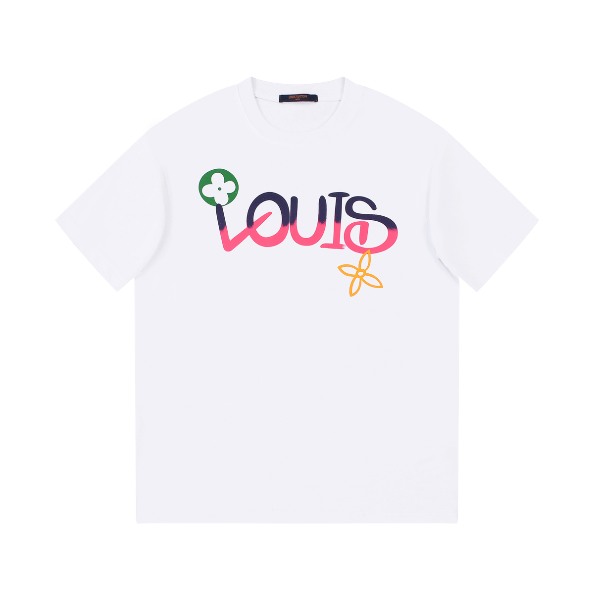 Camiseta Louis Vuitton Graffiti Style Branco (PRONTA ENTREGA)