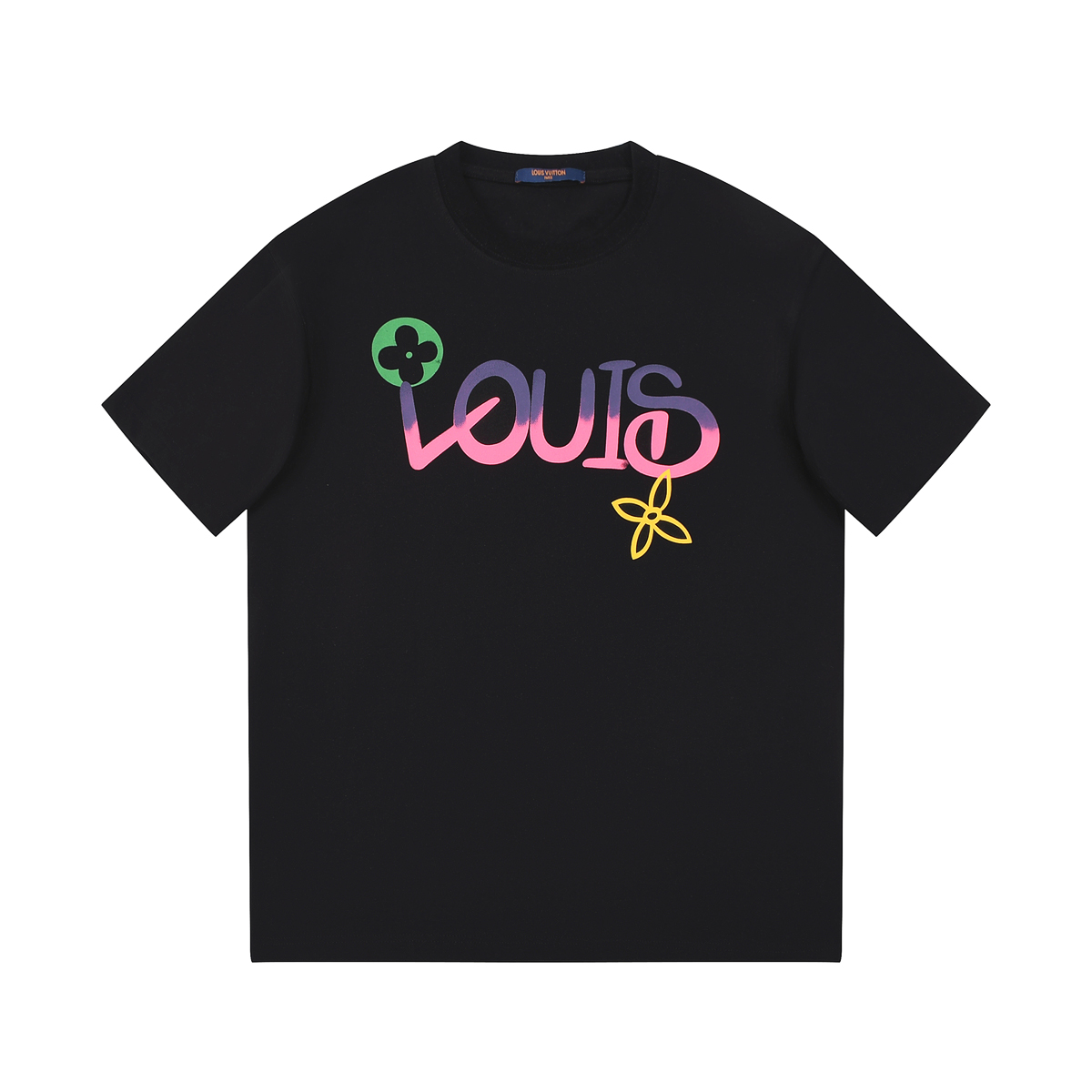 Camiseta Louis Vuitton Graffiti Style Preto (PRONTA ENTREGA)