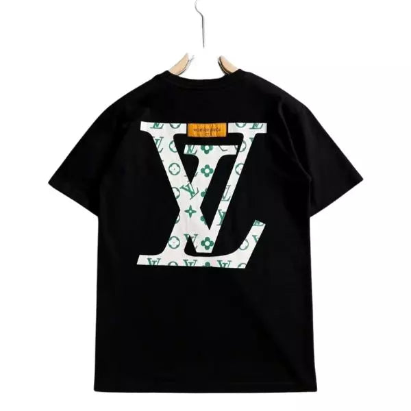 Camiseta LОUІS VUІTTON Estampa de Logo LV Preta com Verde (PRONTA ENTREGA)