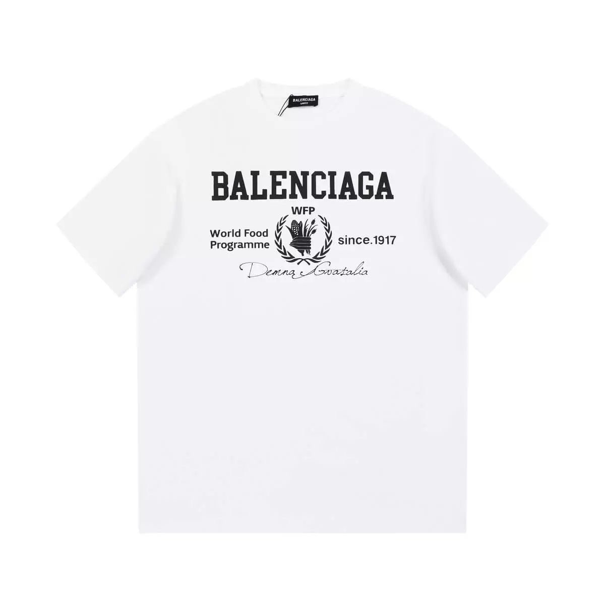 Camiseta Balenciaga World Food Programme - Branca