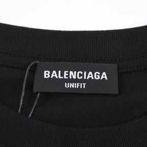 Camiseta Balenciaga x Gucci Estampa de Desenho Animado - Preta