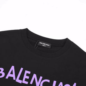 Camiseta Balenciaga x Gucci Estampa de Desenho Animado - Preta