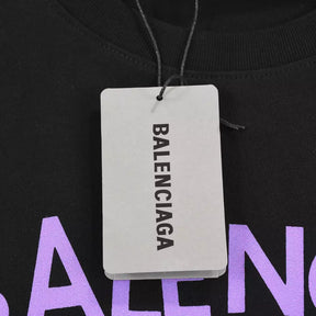 Camiseta Balenciaga x Gucci Estampa de Desenho Animado - Preta