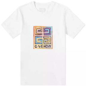 Camiseta GIVЕNСHY 4G Sketch Print - Branca