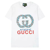 Camiseta GUCCІ  Logo happy - Branca