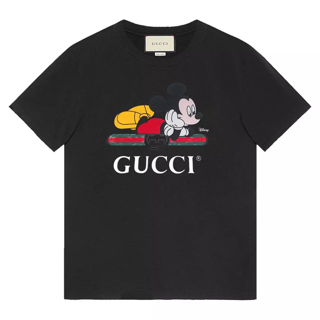 Camiseta GUCCІ x DisneУ Mickey Mouse II - Preta Unissex