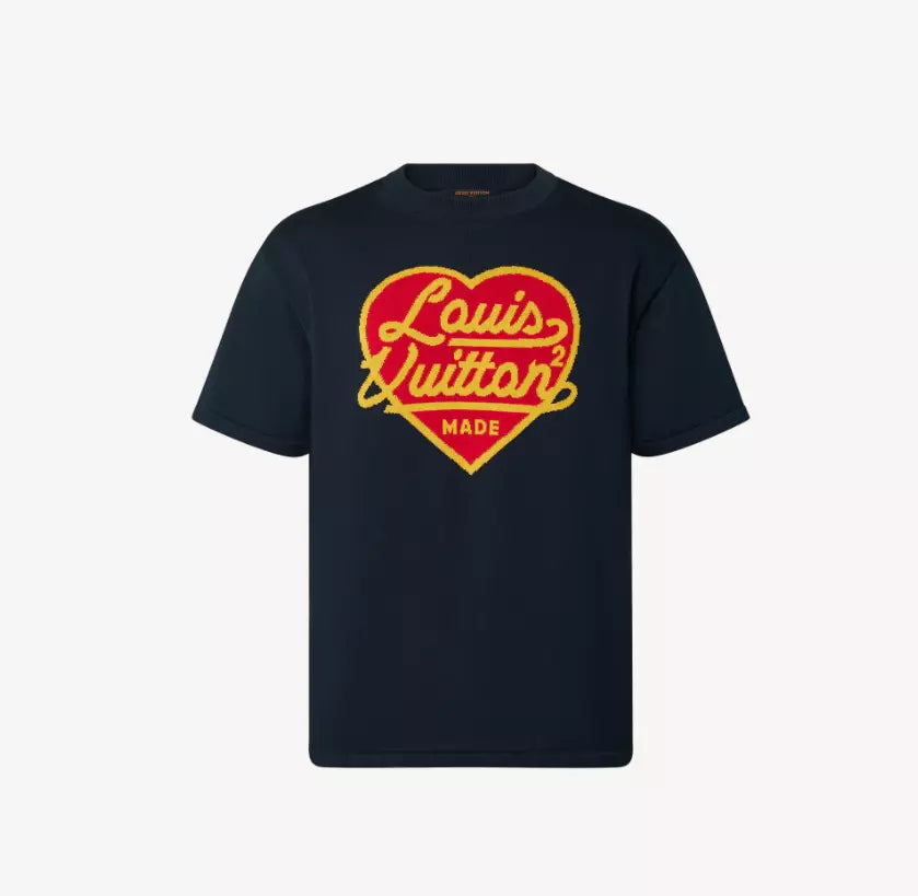 Camiseta LOUІS VUІTTON Squared Jacquard Heart (PRONTA ENTREGA)