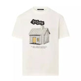 Camiseta LOUІS VUІTTON estampa House - Branca cremosa