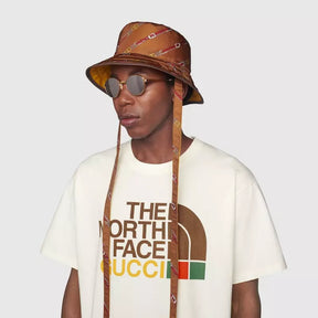 Camiseta The North Face x GUCCІ oversize - Marfim