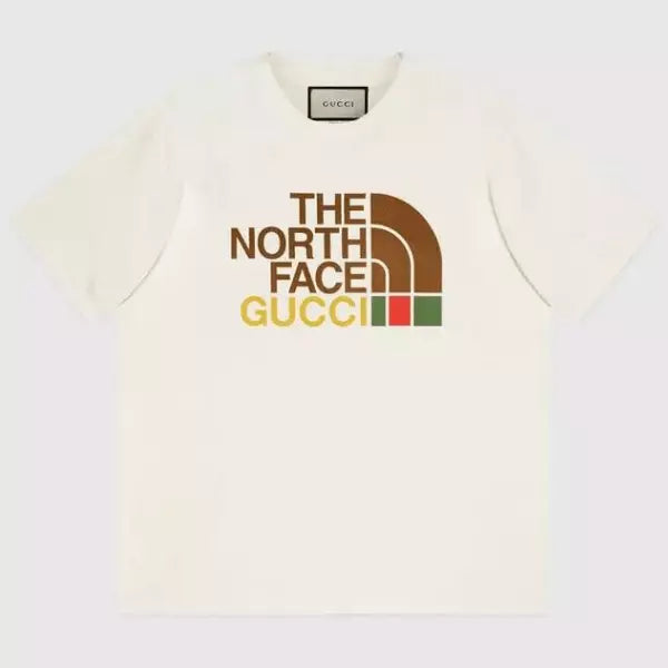 Camiseta The North Face x GUCCІ oversize - Marfim