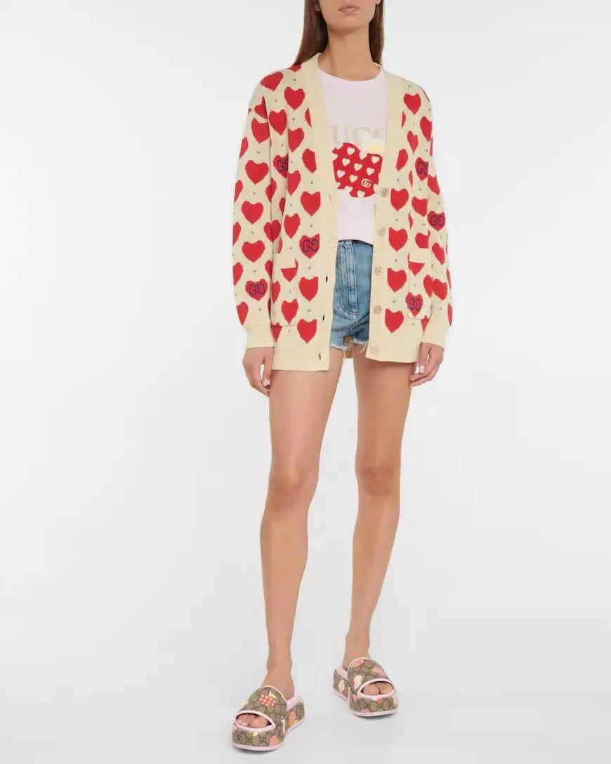 Cardigan heart GG Cotton - Gucci